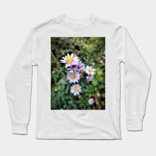 Autumn aster in blue Long Sleeve T-Shirt